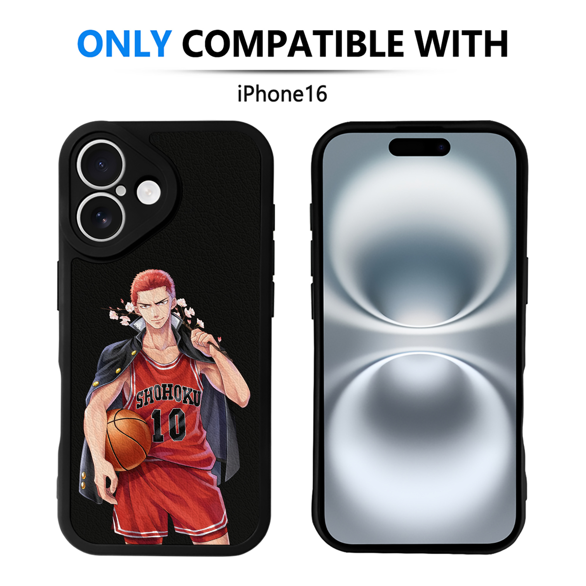 （画像用） SLAM DUNK／スラムダンク 【iPhone 16シリーズ対応】シリコンスマホケース（レザー調） 材質：シリコン